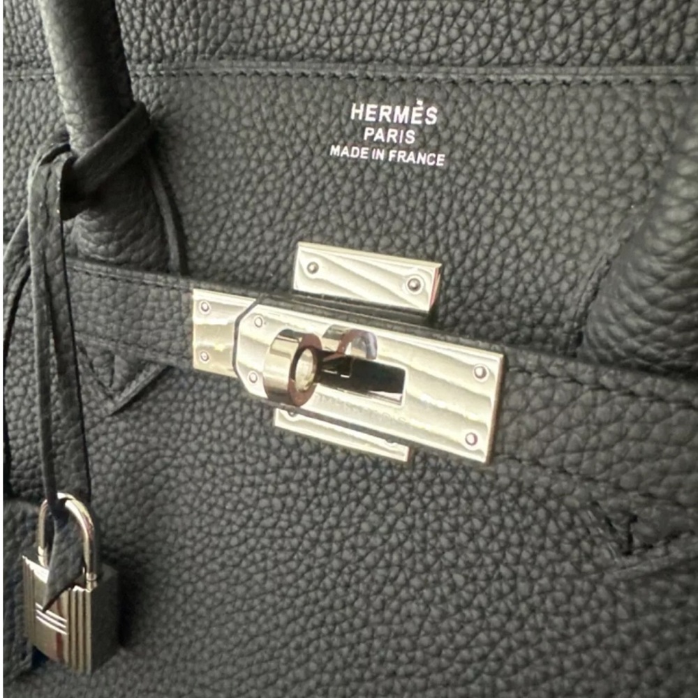 Large new HERMÉS BURKIN BAG - Picture 4 of 5
